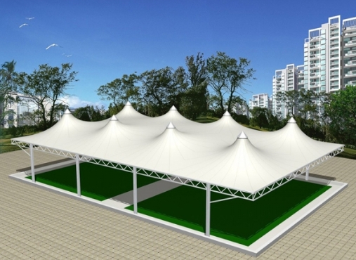 膜結構建筑在高爾夫球場的設計應用